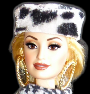 Doll wearing Russian Hat from Funky Fashion Collection