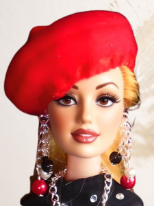 Doll wearing red Beret from Smart Casual Collection
