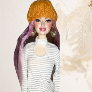 Doll wearing peephole tee from Cozy & Comfort Collection