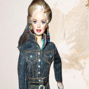 Doll wearing Denim Jacket from Denim Dreams Collection