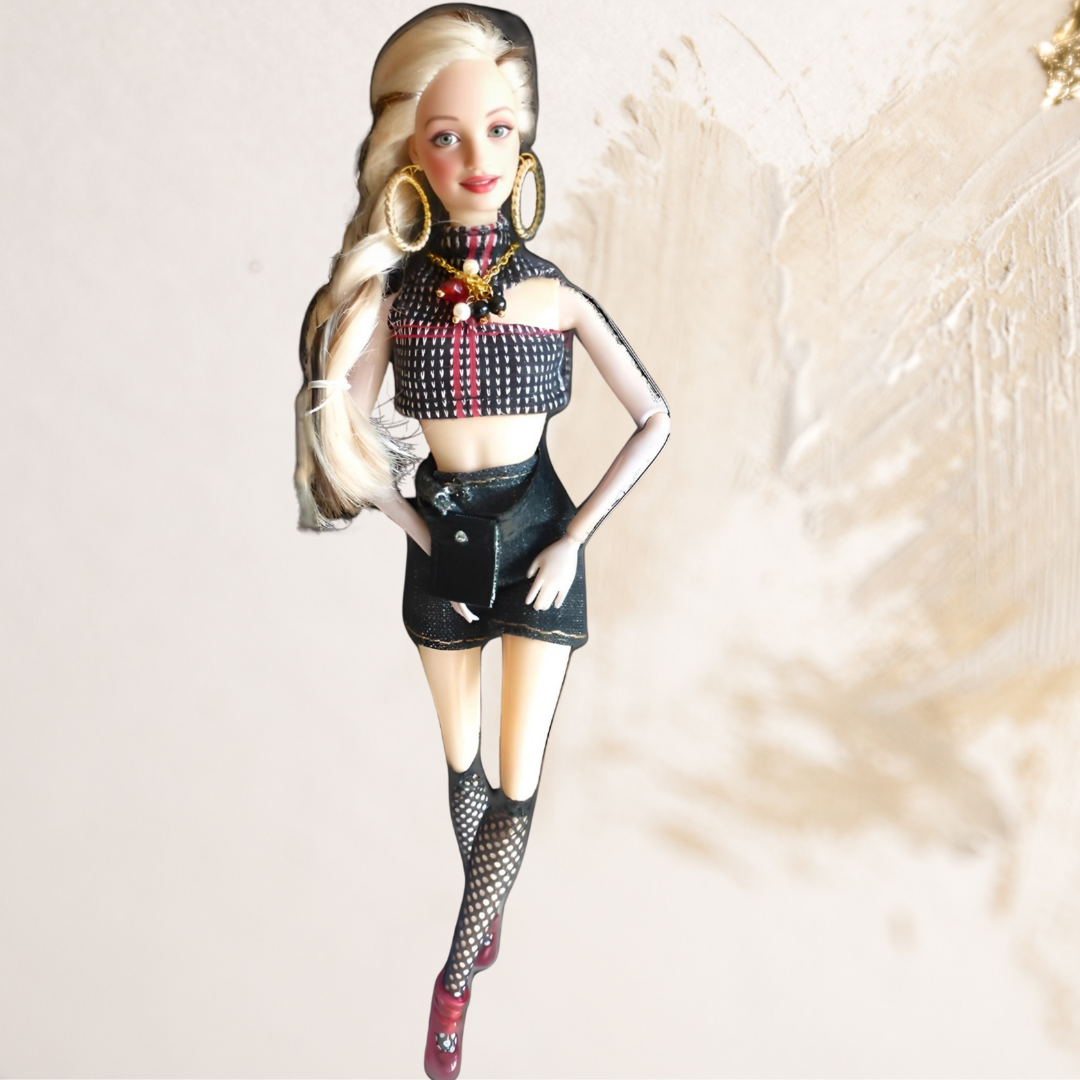 Doll wearing Shorts from Funky Fashion Collection