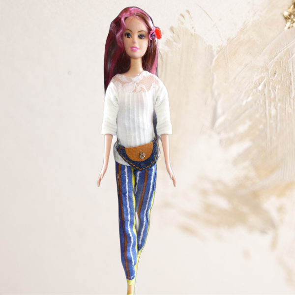 Doll wearing Beige top from Summer Ready Collection