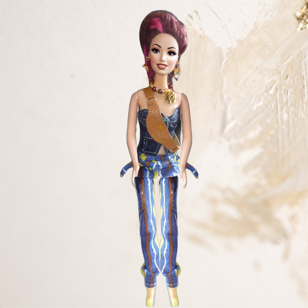 Doll wearing striped pants from Summer Ready Collection