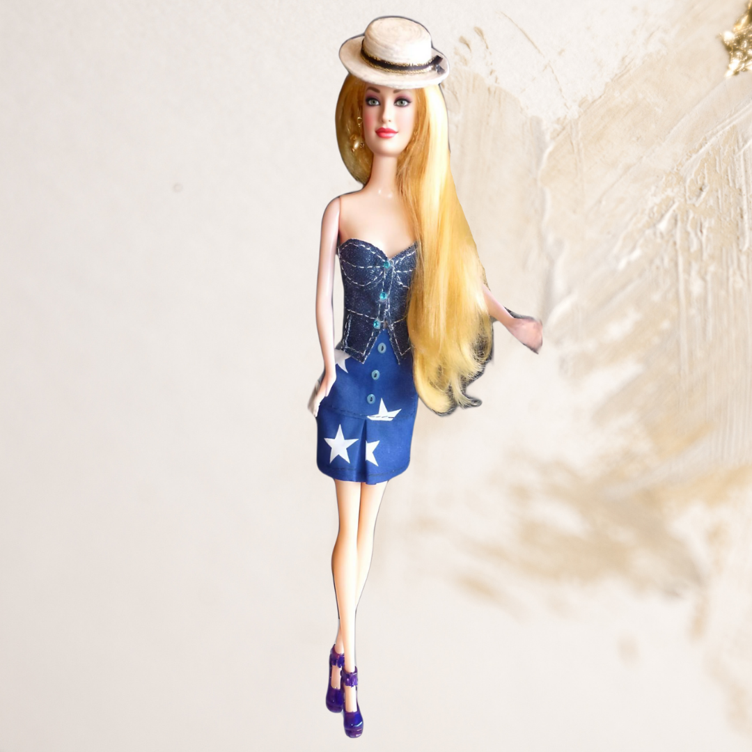 Doll wearing skirt from Summer Ready Collection