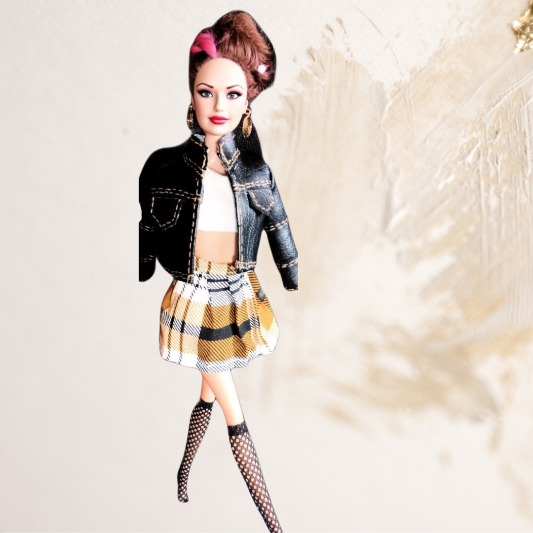 Doll wearing Jacket from Trendy & Unique Collection